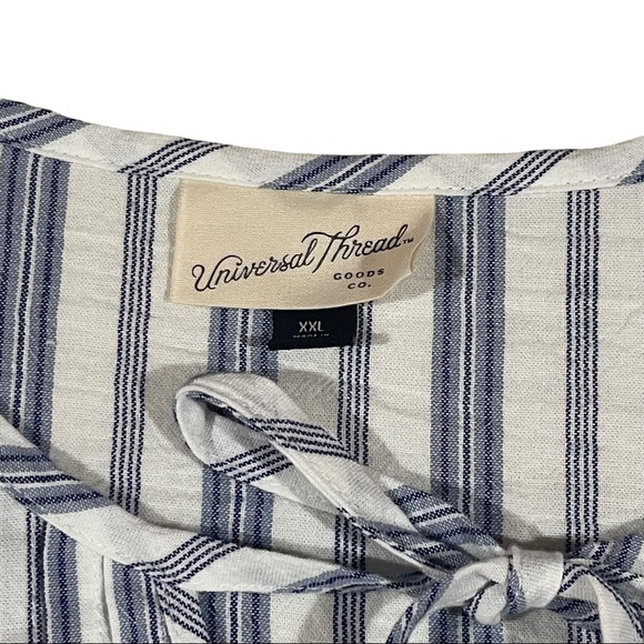 Universal Thread cotton striped babydoll plus size dress - Picture 4 of 12